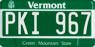 VT license plate PKI967