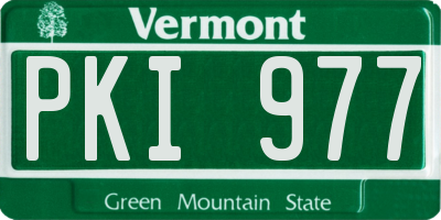 VT license plate PKI977