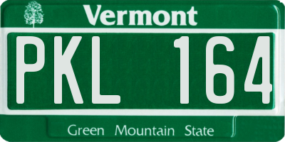 VT license plate PKL164