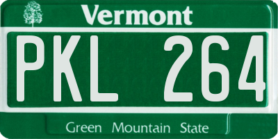 VT license plate PKL264