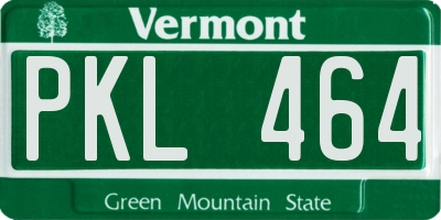 VT license plate PKL464