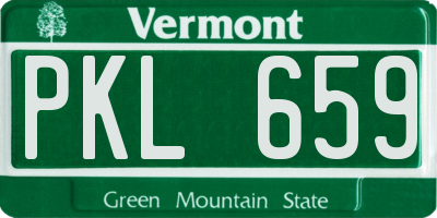 VT license plate PKL659