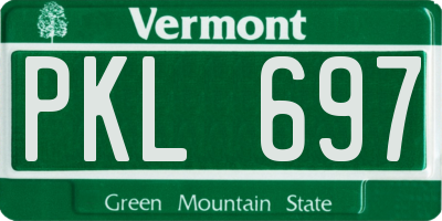 VT license plate PKL697