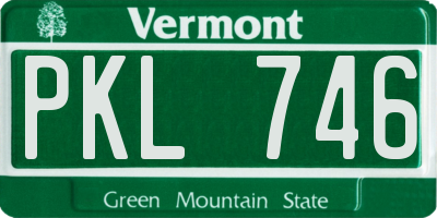 VT license plate PKL746