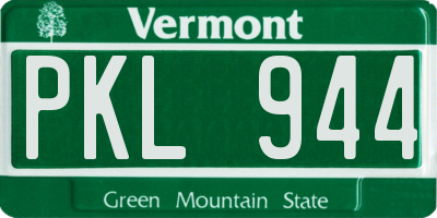 VT license plate PKL944