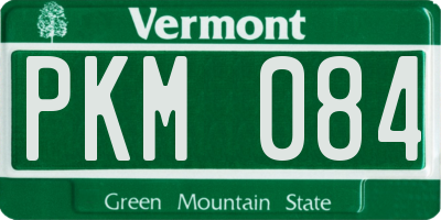 VT license plate PKM084