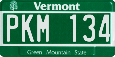 VT license plate PKM134