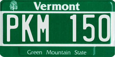 VT license plate PKM150