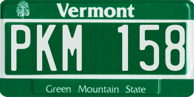 VT license plate PKM158