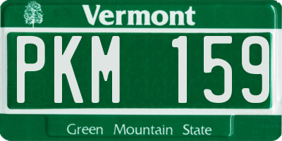VT license plate PKM159
