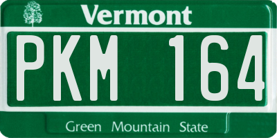 VT license plate PKM164