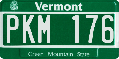 VT license plate PKM176