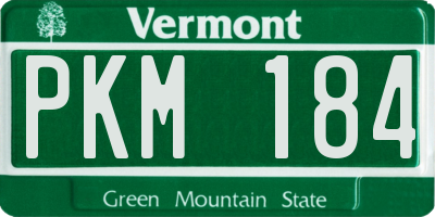 VT license plate PKM184