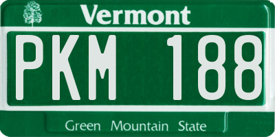 VT license plate PKM188