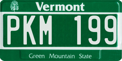 VT license plate PKM199