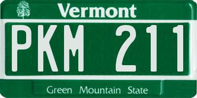 VT license plate PKM211