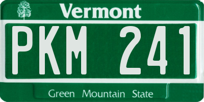 VT license plate PKM241