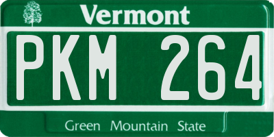 VT license plate PKM264