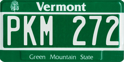 VT license plate PKM272