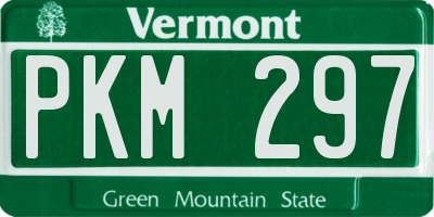 VT license plate PKM297