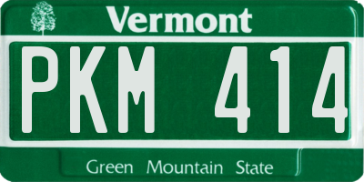 VT license plate PKM414