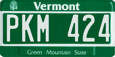 VT license plate PKM424