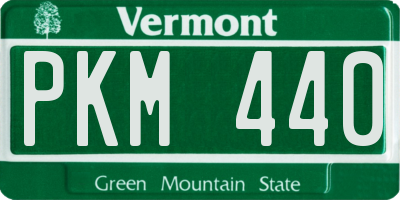 VT license plate PKM440