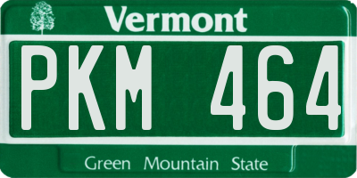 VT license plate PKM464