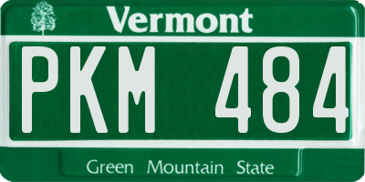 VT license plate PKM484