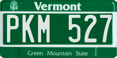 VT license plate PKM527