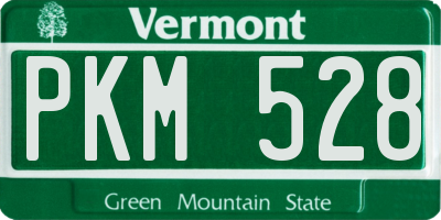 VT license plate PKM528