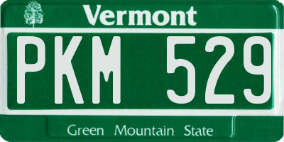 VT license plate PKM529