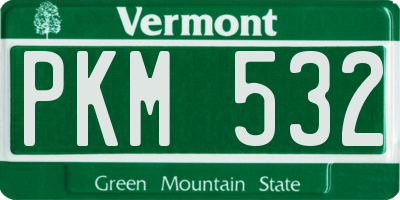 VT license plate PKM532