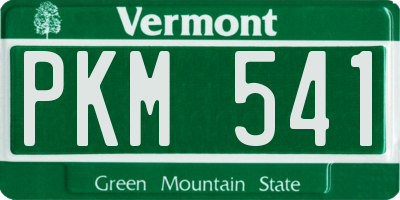 VT license plate PKM541