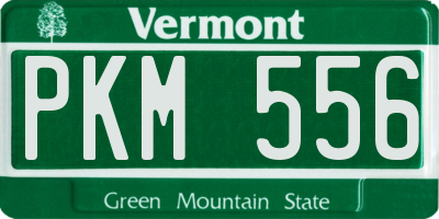 VT license plate PKM556