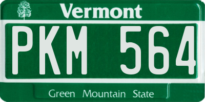 VT license plate PKM564