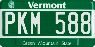VT license plate PKM588