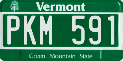 VT license plate PKM591