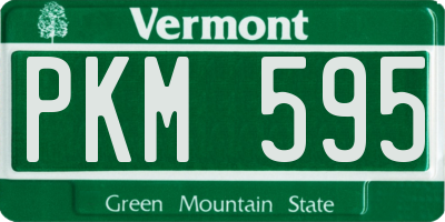VT license plate PKM595