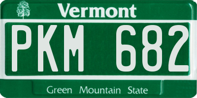 VT license plate PKM682