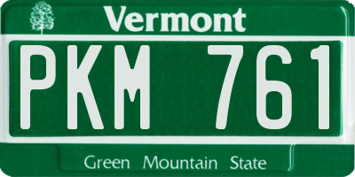 VT license plate PKM761