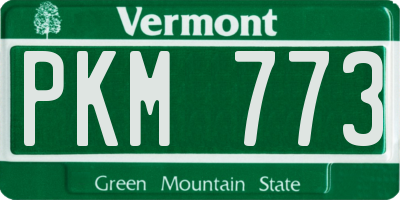 VT license plate PKM773