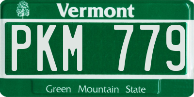 VT license plate PKM779