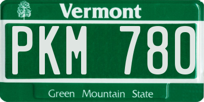 VT license plate PKM780