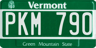 VT license plate PKM790