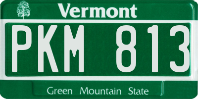 VT license plate PKM813