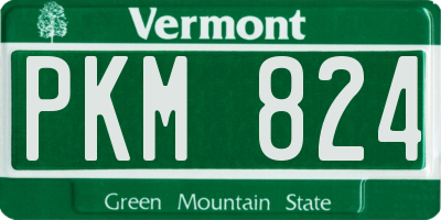 VT license plate PKM824