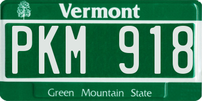 VT license plate PKM918
