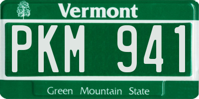 VT license plate PKM941