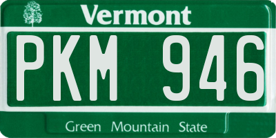 VT license plate PKM946